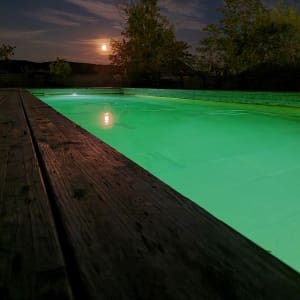 Holc Naturpools Unterwasserbeleuchtung Unterwasserbeleuchtung im Holc Naturpool